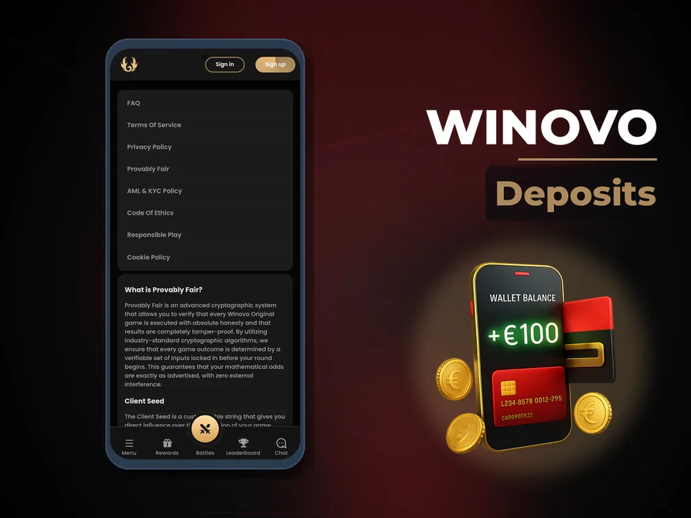 Winovo - Deposits