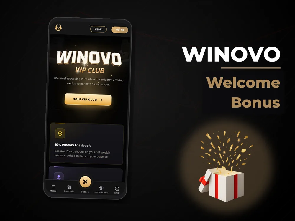 Winovo - Welcome Bonus